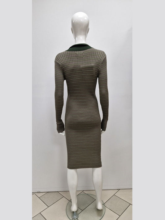 Trikotažinė suknelė Numph, chaki