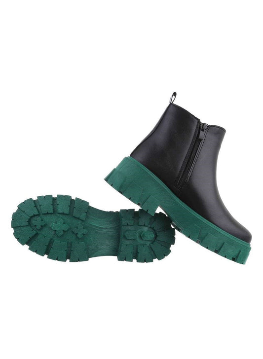 Dirbtinės odos aulinukai žaliu padu