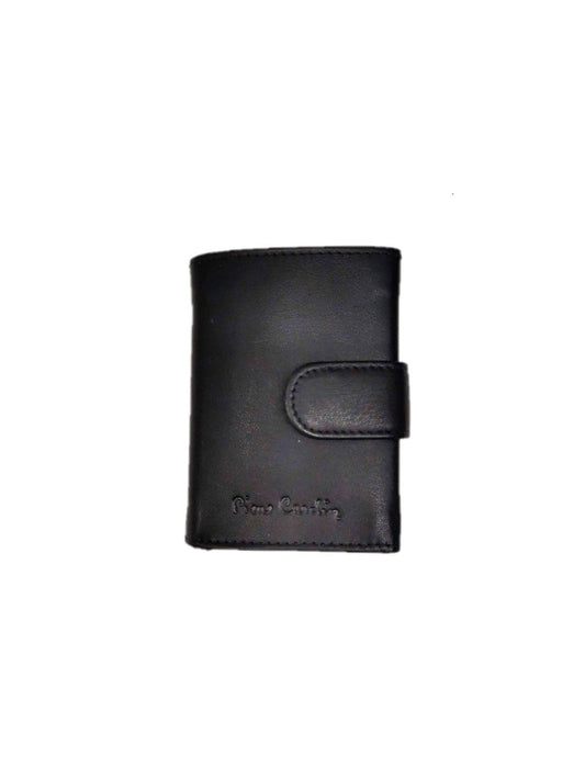 Vyriškas odinis kortelių ir kupiūrų dėklas Pierre Cardin, juodas
